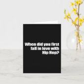 いつ最初に秋でヒップホップ カード (黄色い花)