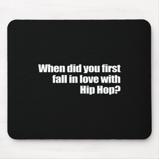 いつ最初に秋でヒップホップ マウスパッド (正面)