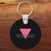 いつ来お前は黙ってるのか？ キーホルダー (正面)