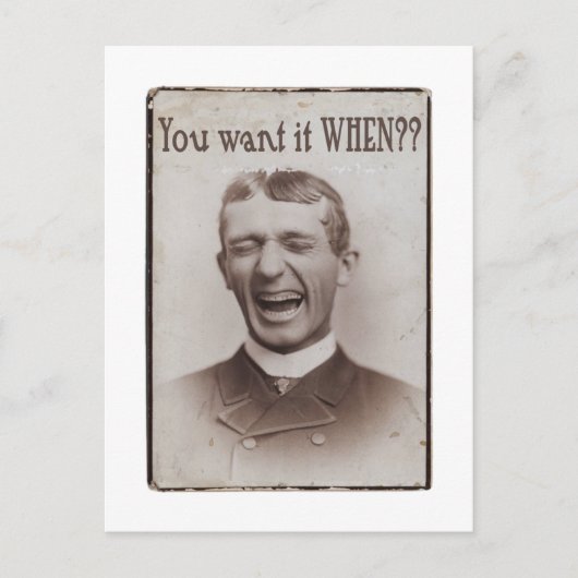 いつ欲しい？ ポストカード (正面)