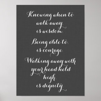 いつ歩くかを知ることは遠くに知恵のポスター ポスター