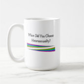 いつ異性愛を選んだ？ コーヒーマグカップ (左)