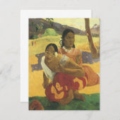 いつ結婚するの?ポール・ゴーギャンヴィンテージ・アート (正面/裏面)