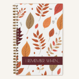 「いつ覚えてる」メモリパーソナライズされたジャーナル ノートブック