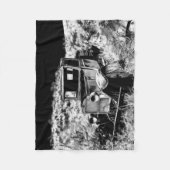 いつ覚える – ヴィンテージトラック フリースブランケット (正面)