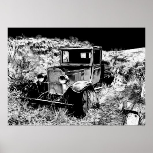 いつ覚える – ヴィンテージトラック ポスター (正面)