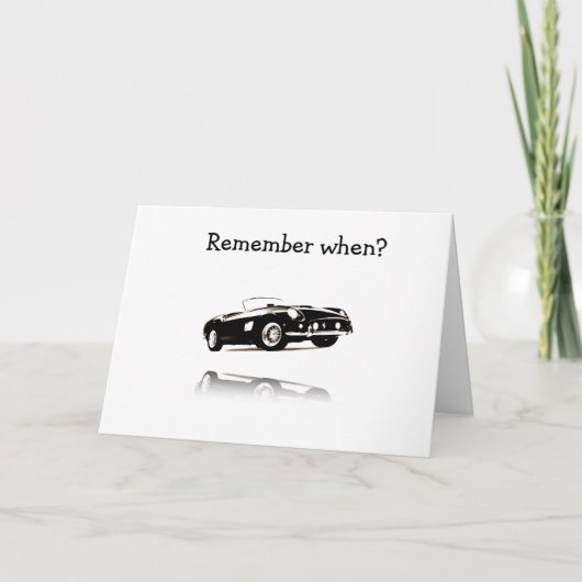 いつ車だっクールたか覚えてる？ カード (正面)