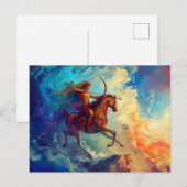 いて座のイラスト ポストカード (正面/裏面)