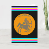 いて座のグリーティングカード カード (正面)