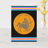 いて座のグリーティングカード カード (黄色い花)