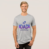 いて座のパパ - おもしろい トライブレンドＴシャツ (正面全面)