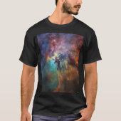 いて座のラグーン星雲の荒波 Tシャツ (正面)