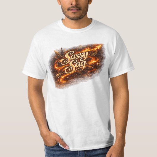 いて座の女の子のためのサッシーな射手座Tシャツ - 射手座の火のサイン Tシャツ (正面)