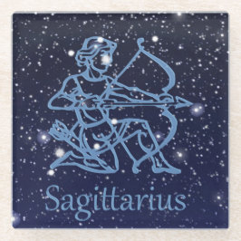 いて座の星座と星々 ガラスコースター