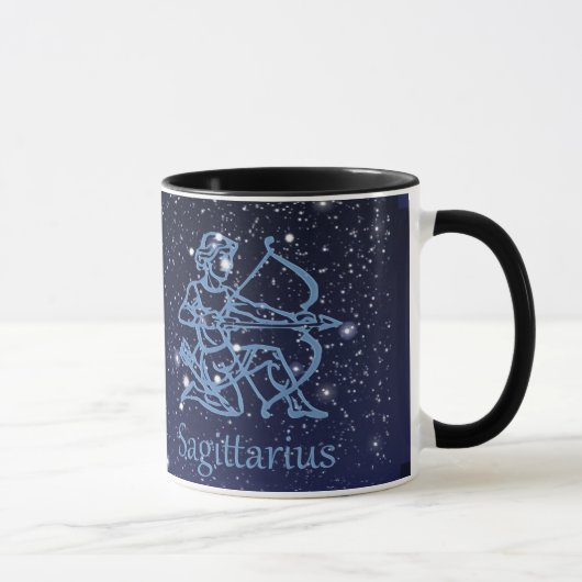 いて座の星座と星々 マグカップ (右)