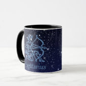 いて座の星座と星々 マグカップ (正面左)