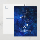 いて座の星座 銀河 天体 ポストカード (正面/裏面)