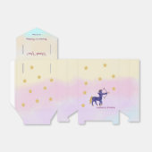 いて座の水彩デザイン 1歳の誕生日 フェイバーボックス (折り畳みなし)