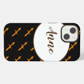 いて座 ゴールド iPhoneケース (裏面横)