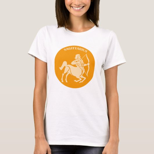 いて座、星座、占い、占星術 Tシャツ (正面)