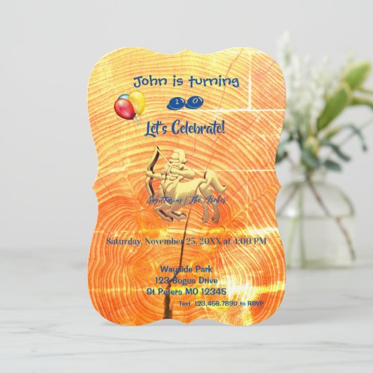 いて座（11/22 - 12/21） 招待状 (スタンド正面)