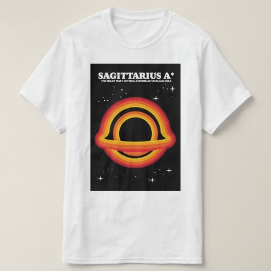 いて座A* Tシャツ (デザイン正面)