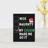 いとこがメリークリスマスいけなの日を迎えてくれて カード (黄色い花)