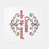 いとこが人生を特別に フリースブランケット (正面(横))