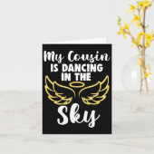 いとこが空で踊っている 私を記憶して翼を広げて カード (黄色い花)