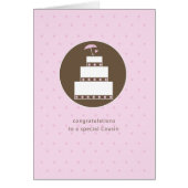 いとこさんブライダルシャワーケーキおめでとう (正面)