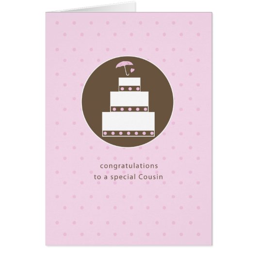 いとこさんブライダルシャワーケーキおめでとう (正面)