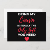 いとこでいてくれることが本当に唯一の贈り物 シーズンポストカード (正面/裏面)