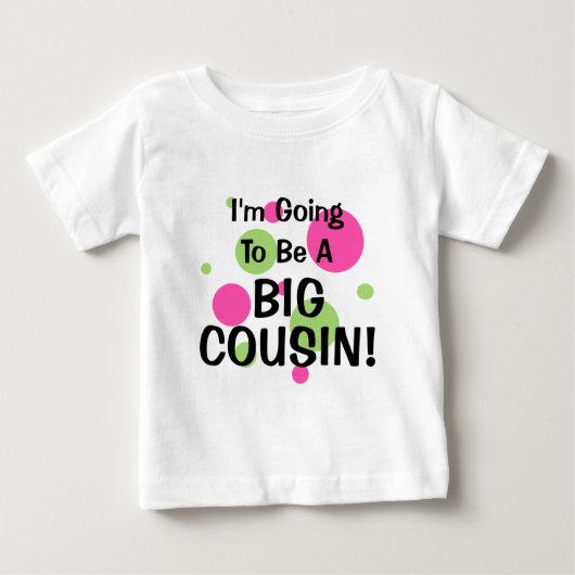 いとこになりそうだ！ピンク ベビーTシャツ (正面)