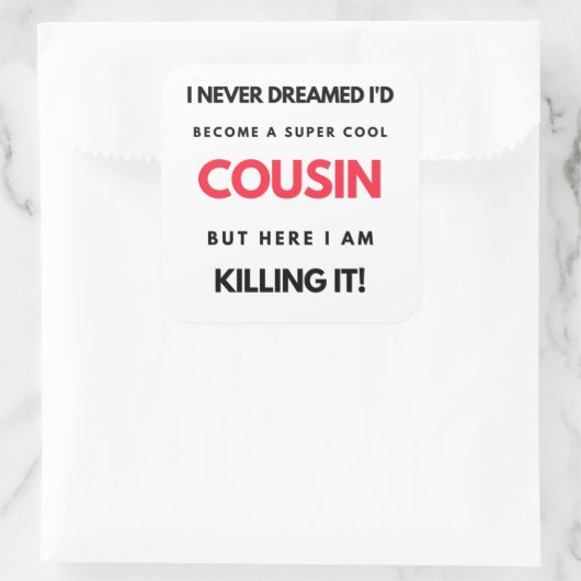 いとこになるとは夢にも思わすごいせカッコいいなかった2 スクエアシール (バッグ)