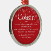 いとこのお気に入りの定義クリスマスホリデー メタルオーナメント (右)