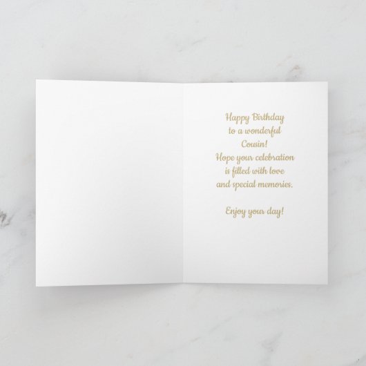 いとこのすごい誕生日グリーティングカード シーズンカード (内部)