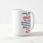 いとこのために火の中を歩く コーヒーマグカップ (正面右)