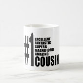 いとこのためのクールなギフト: 第1いとこ コーヒーマグカップ (中央)
