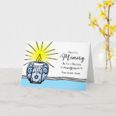 いとこのカスタムヤフルゼイットキャンドルフレイムイラストレーション カード (黄色い花)