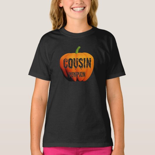 いとこのカボチャハロウィーンデザイン Tシャツ (正面)