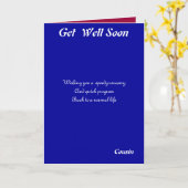 いとこのカードは早く回復する カード (黄色い花)