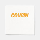 いとこのクラブのメンバー兄弟姉妹の家族ギフト スタンダードカクテルナプキン (正面)