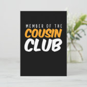 いとこのクラブのメンバー兄弟姉妹の家族ギフト 招待状 (スタンド正面)