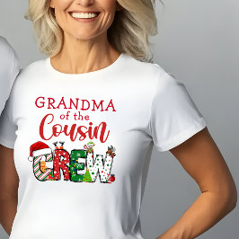 いとこのクリューおばあちゃんのクリスマスドゥードル Tシャツ