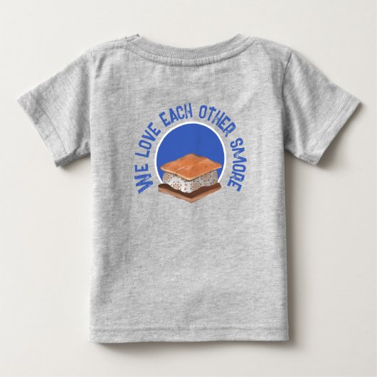 いとこのクルーのキャンパーキッズスウェットシャツ ベビーTシャツ (裏面)