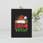 いとこのクルーのクリスマスサンタハットライトクリスマスキッズB 招待状 (スタンド正面)