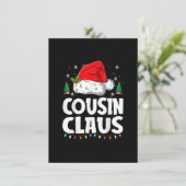 いとこのクルーのクリスマスバッファロー赤い格子柄パジャマX- 招待状 (スタンド正面)