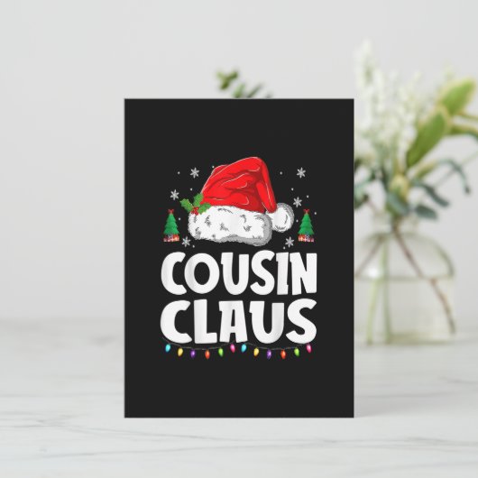 いとこのクルーのクリスマスバッファロー赤い格子柄パジャマX- 招待状 (スタンド正面)