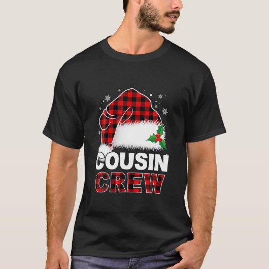 いとこのクルーのクリスマスブティフロプライド赤クリスマス おもしろい Tシャツ (正面)