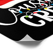 いとこのクルーのクリスマスマッチングクリスマスライツパジャマ ポスター (角)